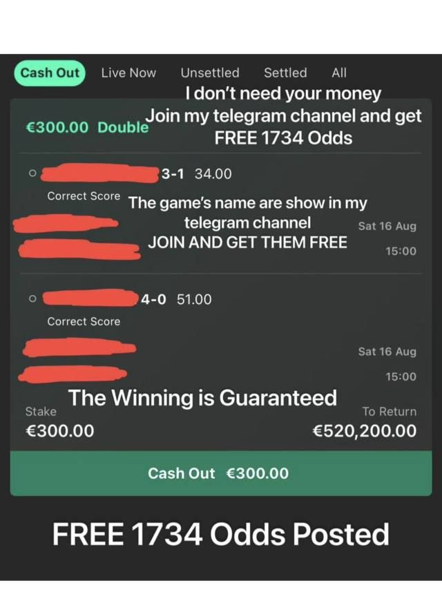 I don’t need your money. Join my Telegram channel and get FREE 1734 odds—no payment required. - Image 2